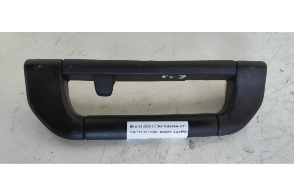Recambio de maneta interior trasera izquierda para bmw x5 (e53) 3.0 24v turbodiesel cat referencia OEM IAM   