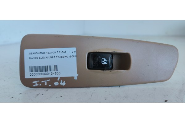 Recambio de mando elevalunas trasero izquierdo para ssangyong rexton rx 320 referencia OEM IAM   