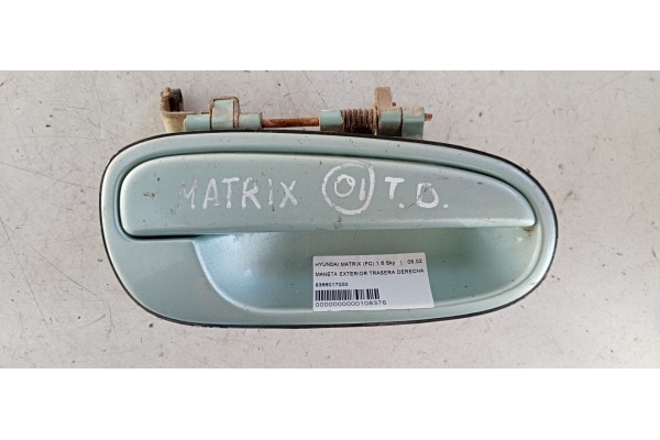 Recambio de maneta exterior trasera derecha para hyundai matrix (fc) 1.6 sky referencia OEM IAM 8366017000  