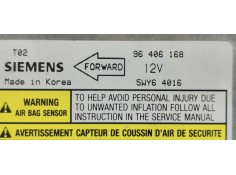 Recambio de centralita airbag para daewoo kalos 1.4 sr referencia OEM IAM 96406168  