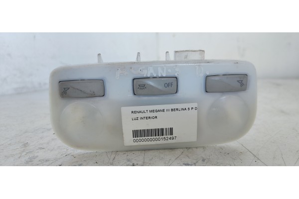 Recambio de luz interior para renault megane iii berlina 5 p dynamique referencia OEM IAM   