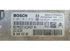 Recambio de centralita motor uce para peugeot 308 confort referencia OEM IAM 0281013872  