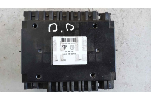 Recambio de centralita asientos para volkswagen touareg (7la) 5.0 v10 tdi dpf referencia OEM IAM KLO050294000207 7L0959760 