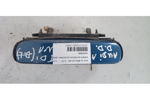 Recambio de maneta exterior delantera derecha para audi a4 berlina (8e) 1.9 tdi referencia OEM IAM 4B0839865  