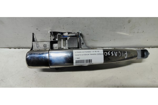 Recambio de maneta exterior trasera derecha para citroen c3 picasso exclusive referencia OEM IAM 1199D  