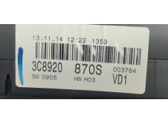 Recambio de cuadro instrumentos para volkswagen passat cc (357) básico referencia OEM IAM 3C8920870S  