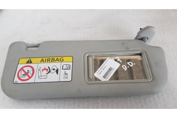 Recambio de parasol derecho para toyota avensis (t27) 2.2d-cat 150 fap referencia OEM IAM   