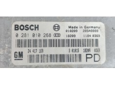 Recambio de centralita motor uce para opel zafira a 2.0 dti referencia OEM IAM 0281010268  