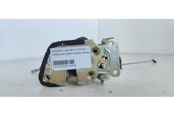 Recambio de cerradura puerta trasera derecha para mitsubishi l 200 (k6/7) 2.5 td cat referencia OEM IAM   