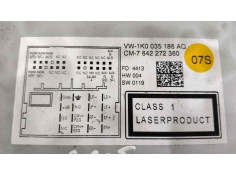Recambio de sistema audio / radio cd para volkswagen passat lim. (362) 2.0 tdi referencia OEM IAM 2131022 1K0035186AQ 