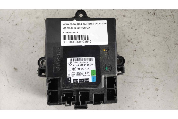 Recambio de modulo electronico para mercedes-benz clase a (w169) 2.0 cdi cat referencia OEM IAM A1698208126 05072324 