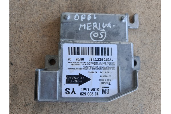 Recambio de centralita airbag para opel meriva 1.7 16v cdti referencia OEM IAM 13203620 YST01037718 