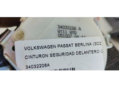 Recambio de cinturon seguridad delantero izquierdo para volkswagen passat berlina (3c2) sportline referencia OEM IAM 34032206A  