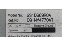 Recambio de sistema audio / radio cd para mazda 6 berlina (gg) 2.0 diesel cat referencia OEM IAM CQMM47700AT  