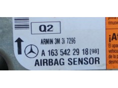Recambio de centralita airbag para mercedes-benz clase m (w163) 2.7cdi 165 [270] 4x4 referencia OEM IAM A1635422918  