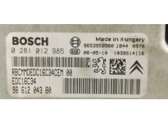 Recambio de centralita motor uce para citroen c4 berlina vtr plus referencia OEM IAM 0281012985  