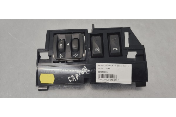 Recambio de mando luces para renault captur 1.5 dci 90 fap referencia OEM IAM 251900567R  