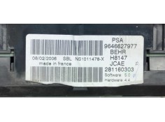 Recambio de mando climatizador para peugeot 307 cc (s2) básico referencia OEM IAM 9646627977  