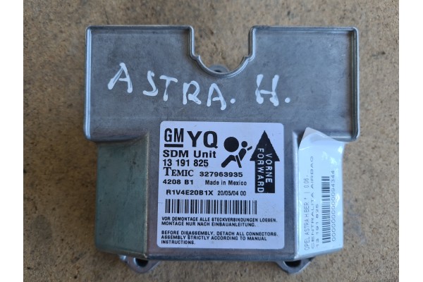 Recambio de centralita airbag para opel astra h ber. referencia OEM IAM 13191825 327963935 R1V4E20B1X