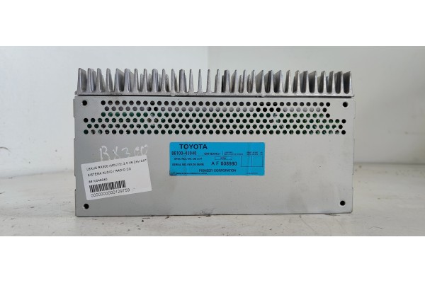 Recambio de sistema audio / radio cd para lexus rx300 (mcu15) luxury referencia OEM IAM 8610048040  