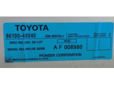 Recambio de sistema audio / radio cd para lexus rx300 (mcu15) luxury referencia OEM IAM 8610048040  