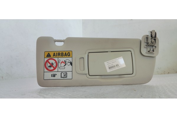 Recambio de parasol derecho para renault clio v 1.5 d turbo 100 fap referencia OEM IAM 964001360R  