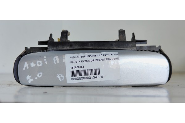 Recambio de maneta exterior delantera derecha para audi a4 berlina (8e) 2.0 referencia OEM IAM 4B0839885  