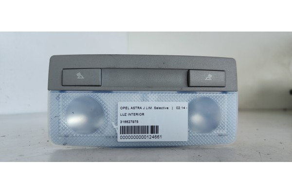 Recambio de luz interior para opel astra j lim. selective referencia OEM IAM 316627975  