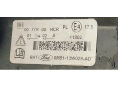 Recambio de faro derecho para ford focus berlina (cap) 1.6tdci 90 referencia OEM IAM   