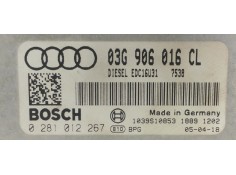 Recambio de centralita motor uce para audi a4 avant (8e) 2.0 tdi referencia OEM IAM 0281012267  