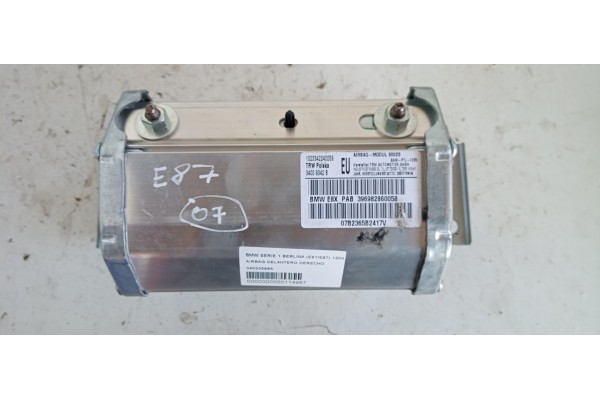 Recambio de airbag delantero derecho para bmw serie 1 berlina (e81/e87) 118d referencia OEM IAM 34033586A 396982860058 