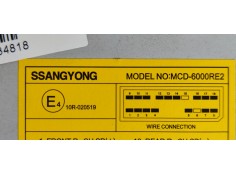 Recambio de sistema audio / radio cd para ssangyong kyron 270 xdi limited 4wd referencia OEM IAM MCD6000RE2  