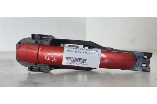 Recambio de maneta exterior trasera derecha para seat altea (5p1) 2.0 tdi referencia OEM IAM   