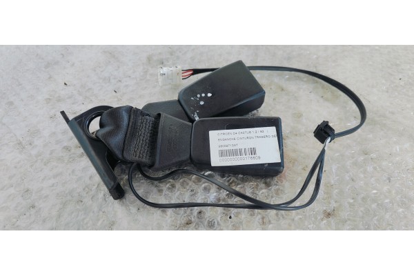 Recambio de enganche cinturon trasero derecho para citroen c4 cactus 1.2 i 82 referencia OEM IAM 98059713XT  