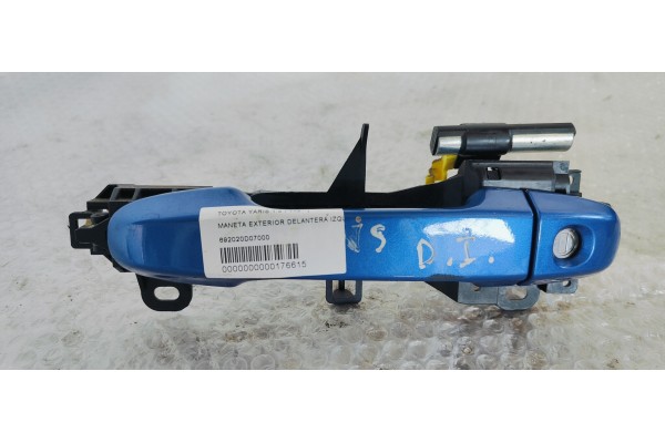 Recambio de maneta exterior delantera izquierda para toyota yaris 1.5 i 112 referencia OEM IAM 692020D07000  