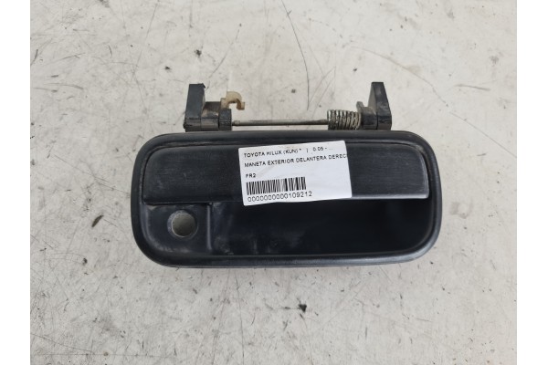 Recambio de maneta exterior delantera derecha para toyota hilux (kun) 2.5 turbodiesel referencia OEM IAM FR2 PCASIN 