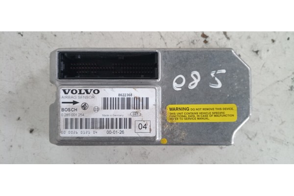 Recambio de centralita airbag para volvo s80 berlina 2.4 cat referencia OEM IAM 0265001254 8622368 
