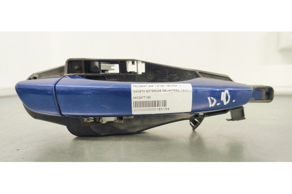 Recambio de maneta exterior delantera derecha para peugeot 308 1.5 hdi 130 fap referencia OEM IAM 9802977180  
