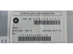 Recambio de sistema audio / radio cd para dodge journey sxt sr edition referencia OEM IAM 05064942AC  