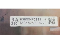 Recambio de cuadro instrumentos para toyota yaris 1.5 i 112 referencia OEM IAM 83800F5291  