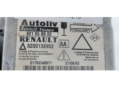 Recambio de centralita airbag para renault laguna ii (bg0) 1.9 dci diesel cat referencia OEM IAM 601958800  