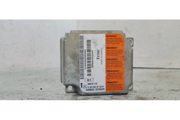 Recambio de centralita airbag para mercedes-benz clase m (w163) 2.7cdi 165 [270] 4x4 referencia OEM IAM A1635422918  
