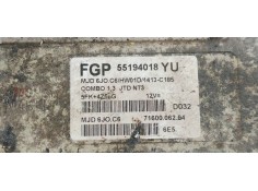 Recambio de centralita motor uce para opel corsa c corsavan referencia OEM IAM 55194018YU  