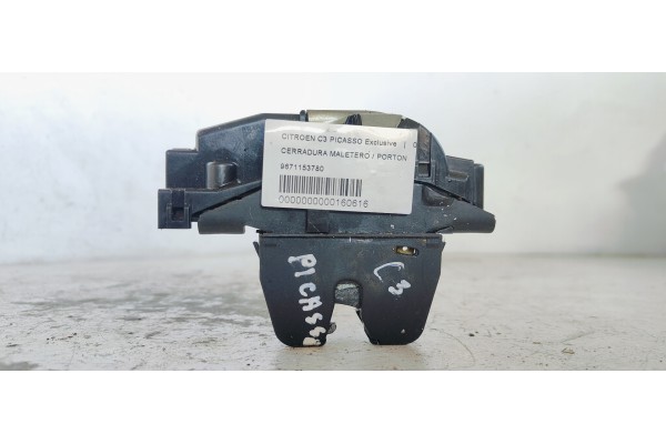 Recambio de cerradura maletero / porton para citroen c3 picasso exclusive referencia OEM IAM 9671153780  