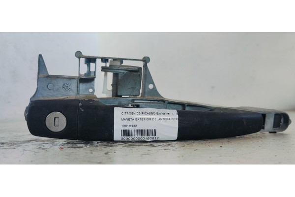 Recambio de maneta exterior delantera derecha para citroen c3 picasso exclusive referencia OEM IAM 1201M222  