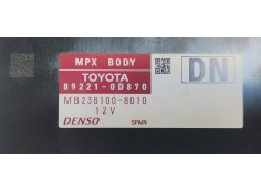 Recambio de modulo electronico para toyota yaris 1.5 i 112 referencia OEM IAM 892210D870  