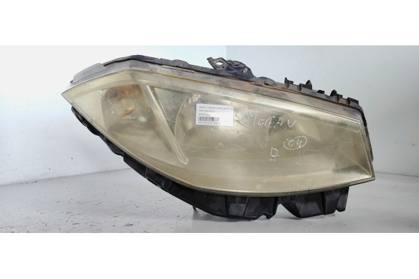Recambio de faro derecho para renault megane ii berlina 5p 1.9 dci diesel referencia OEM IAM 8200073221J  