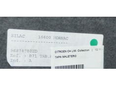 Recambio de tapa maletero para citroen c4 lim. collection referencia OEM IAM   