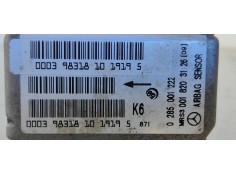 Recambio de centralita airbag para mercedes-benz clase a (w168) 160 (168.033) referencia OEM IAM 0285001222  