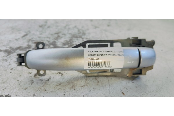Recambio de maneta exterior trasera izquierda para volkswagen touareg (7la) tdi r5 referencia OEM IAM 7L0839885  